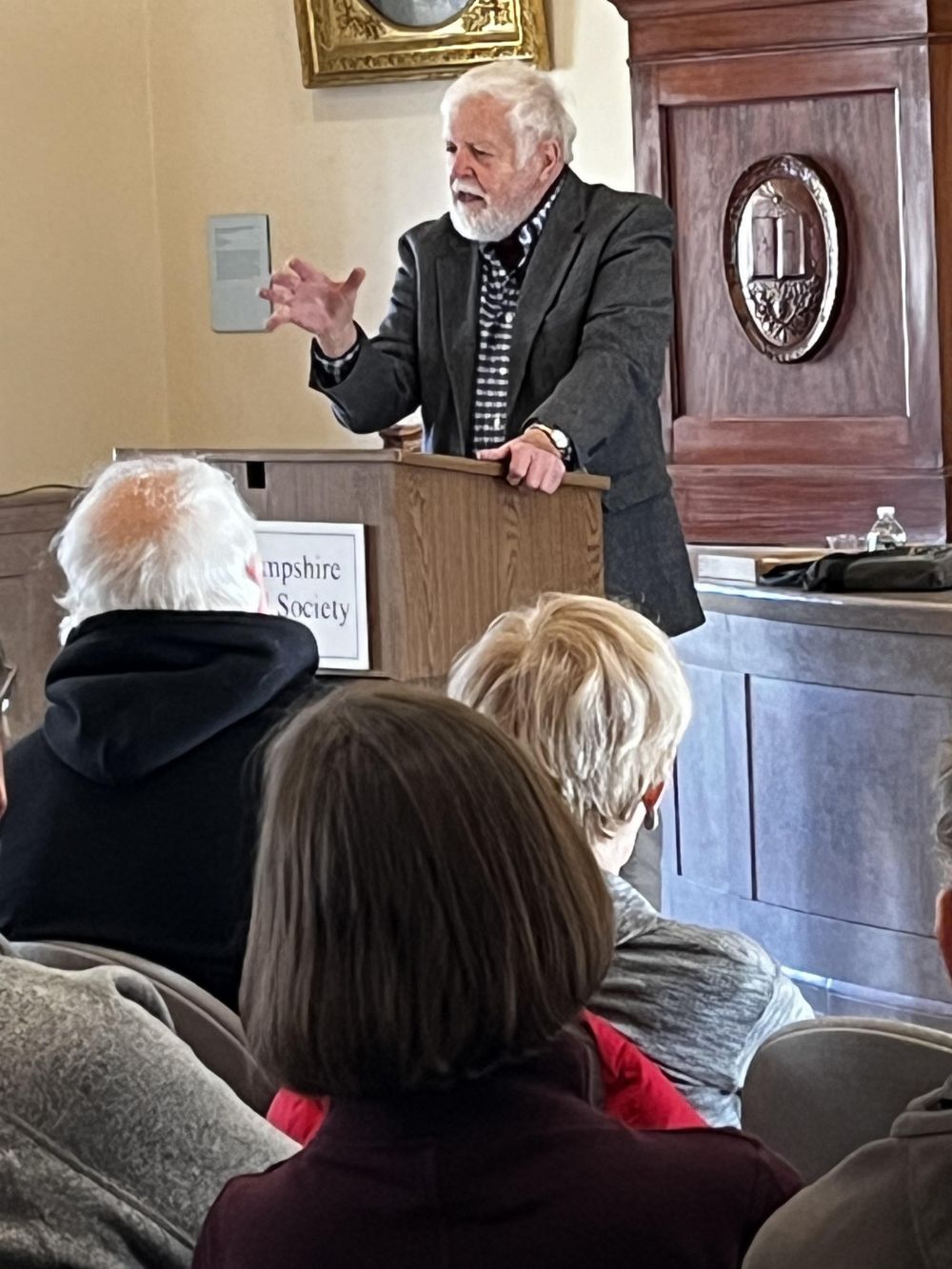 Steve Taylor presenting on the passage of the Rural Electrification Act